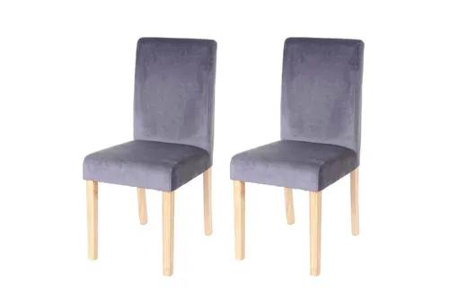 PROREGAL® Esszimmerstuhl Esszimmerstuhl klassisch und zeitlos HxBxT 90x43x56cm Material, Farbe (2 St), Mit hochwertigem Bezug, erhältlich in vielen Ausführungen