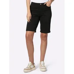 heine Jeansshorts Slim Fit schwarz-weiß Größe 40