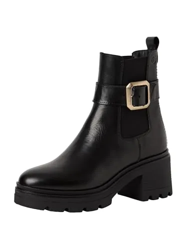 Tamaris Damen Stiefel schwarz 40 - Wanderschuhe mit weichem Touchit-Fußbett für maximalen Komfort, eleganten Blockabsatz und strapazierfähiger Sohle für sicheren Halt. Ideal für stilvolle Herbst- und Winterlooks.