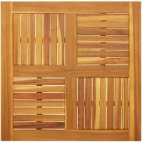 vidaXL Tischplatte 80x80 cm aus Akazienholz - Gastrotischplatten aus robustem, langlebigem Akazienholz, ideal zur Auffrischung deines Gartentisches mit rustikalem Design und pflegeleichter Oberfläche.