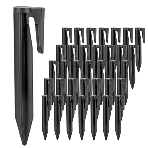 Supamz Erdnägel für Mähroboter Begrenzungskabel, 100 Stück Erdanker Erdhaken Erdspieße Haken Nägel für Mähroboter Rasenroboter Begrenzungskabel Begrenzungsdraht Kompatibel mit Gardena, Worx, Bosch