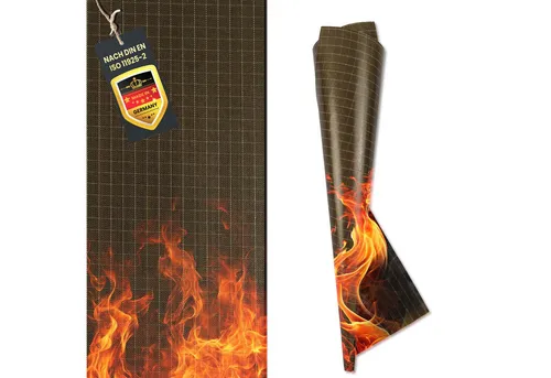 FireMat Antirutschmatte feuerfeste Unterlage, Camping Matte, FireMat Gold Edition Reißfest