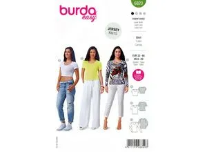 Burda B6820 T-Shirt-Schnittmuster für kreative Nähprojekte