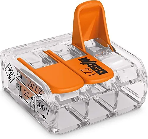 Wago COMPACT Verbindungsklemme 3-fach 221-413 (5 Stück) von YiCanGg