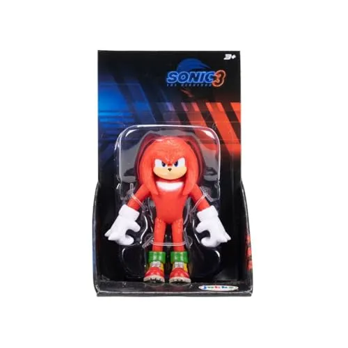 SONIC THE HEDGEHOG 3 – Figur mit Gelenken, 6,3 cm – Figur Knuckles