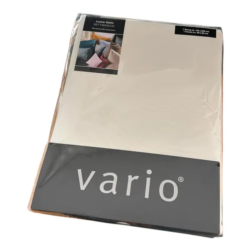 Luxus-Satin Uni Bettwäsche Sempre 715 champagner - Bettwäsche-Set in Größe 135 x 200 cm, aus hochwertigem Satin für luxuriösen Schlafkomfort im Schlafzimmer.