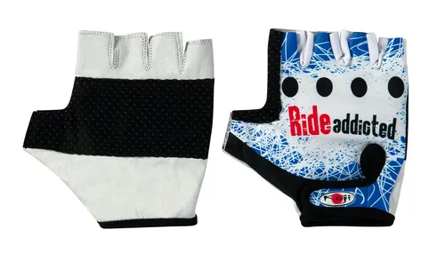 Biker-Pro, Leder- und Lycra-Handschuhe - L