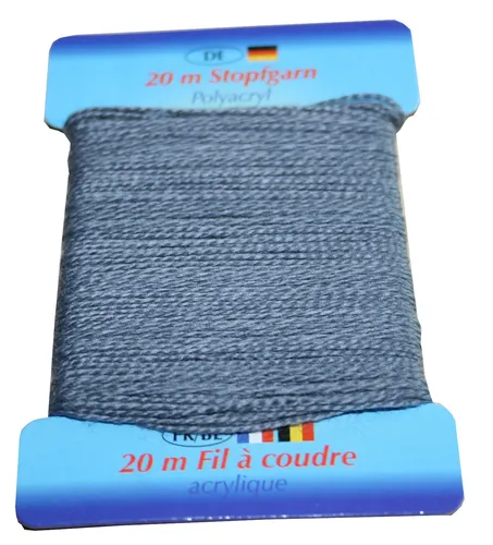  0,10€/m) Stopfgarn Stopftwist Polyacryl Ne 10/2  20 m grau (1005