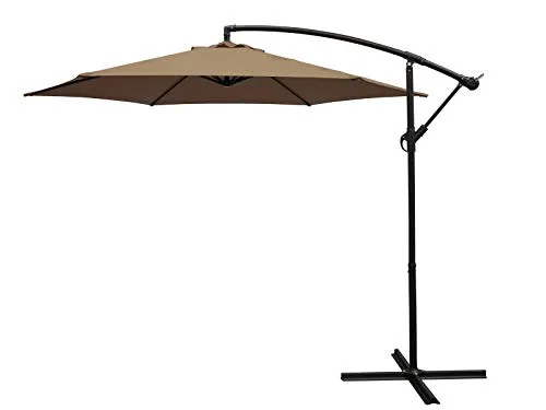 DEGAMO Ampelschirm 300cm taupefarben