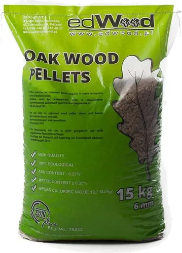 Hartholz Eiche Holzpellets 6mm, 975kg Palette
