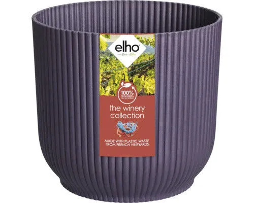 Blumentopf Übertopf Winery Elho Kunststoff 16 x 16,1 x 14,8 cm lila