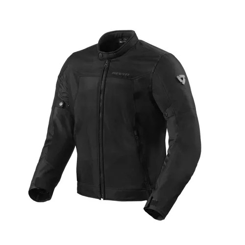 Revit Motorradjacke Eclipse 2 Sommerjacke, Schwarz, L - Schutzjacken für Motorradfahrer, atmungsaktiv und ideal für heiße Tage auf der Straße.