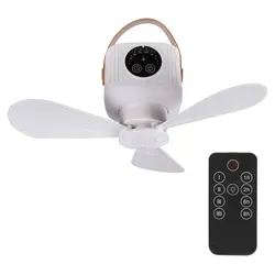 Mobiler Deckenventilator mit Fernbedienung und Timer in weiß von Bestlivings