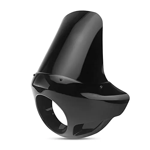 Scheinwerfer Verkleidung kompatibel mit Chopper Cruiser Bobber Lampenmaske VD8 sw