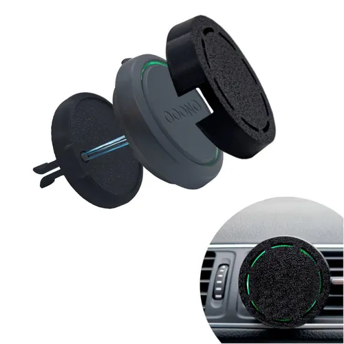 Set Magnetische Halterung+Abdeckung komp. für OOONO NO2 für den Lüftungsgitter