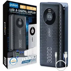 POLION Powerbank 30000mAh mit Schnellladefunktion