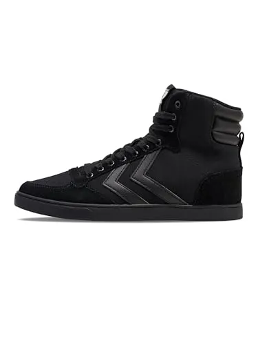 Hummel Unisex Slimmer Stadil Tonal High Sneaker, Schwarz, 45 EU - Herren-Sneaker mit stylischem Design, ideal für Freizeit und Alltag, aus hochwertigem Synthetik mit flacher Gummisohle für optimalen Komfort.