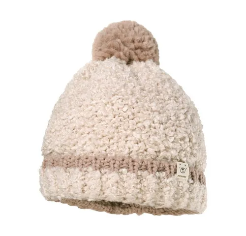 MAXIMO Bommelmütze wärmend, Grobstrick, gefüttert, hoher Wollanteil