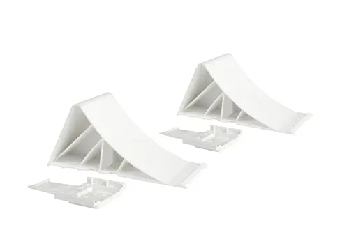 Wellogic TFA 2X Unterlegkeil mit Halter Radvorleger – Sicherung für Anhänger & Wohnwagen