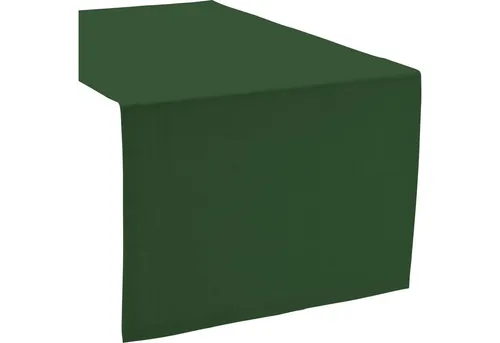 Sander Tischläufer Loft - Fleckabweisend in Grün, 50x140 cm - Tischläufer aus 100% Polyester mit hochwertigem Kuvertsaum, ideal für pflegeleichte Eleganz am Tisch. Maschinenwaschbar bis 60°C.