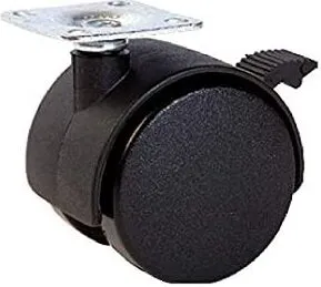 Möbelrolle mit Platte 50mm Hartbodenrollen Möbelrad Nylonrolle TWP-B