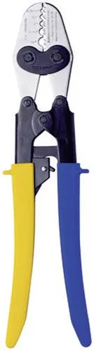 Klauke Presswerkzeug K2 - für nicht-isolierte Kabelverbinder, federunterstützte Werkzeugöffnung für präzise und kontrollierte Pressresultate