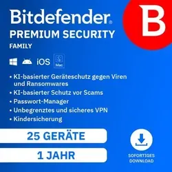 Produktbild Bitdefender Premium Security Family