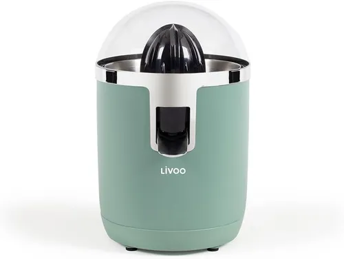 Zitruspresse grün 70W Livoo DOD 193 - Entsafter mit leisem Motor und 0,4L Behälter, perfekt für frische Säfte zum Frühstück.