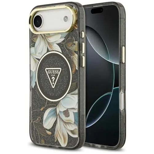 GUESS Handytasche für iPhone 17 mit MagSafe, Modell GUHMP17MHFLPEDK