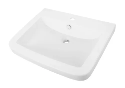 Primaster Adrina Waschbecken - Elegantes Hängewaschbecken aus Keramik - Waschbecken aus hochwertiger Keramik, ideal für moderne Bäder und Gäste-WCs. Praktisches Hängeformat spart Platz und verleiht Ihrem Raum einen stilvollen Look.