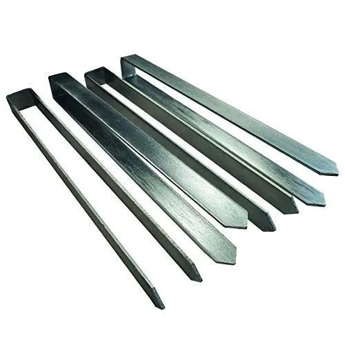 Bodenanker für Rosenbogen 4 Stück, Erdspieß Anti-Rost, Bodenspieß Rostfrei, Befestigung Rankhilfe Verzinkt, ca. 30cm Länge, Erdanker, Rosenbogen-Befestigung, Bodenanker verzinkt