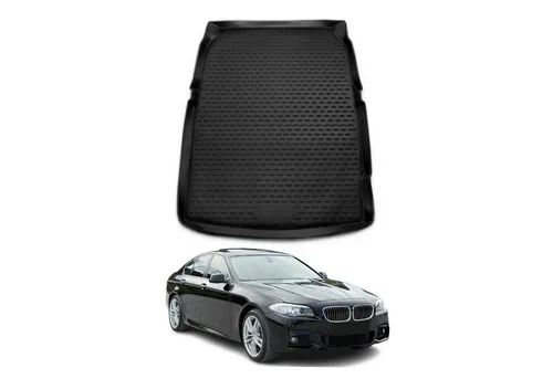 OMAC Kofferraummatte für BMW 5er F10 (2010-2017) - Schwarz - Fahrzeugspezifische Kofferraummatte für BMW 5er F10, rutschfest und leicht zu reinigen. Bietet hervorragenden Schutz vor Verschmutzungen und ist aus umweltfreundlichem Material gefertigt.