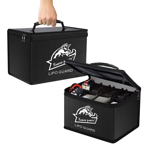 YOWOO Lipo Safe Bag Feuerfeste Explosionsgeschützte LiPo-Akkutasche Großer Ra...