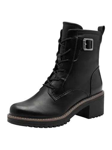 Schnür-Stiefeletten für Damen in schwarz - Vielseitige Wanderschuhe - Wanderschuhe aus robustem Material, bieten Schutz und Komfort bei jedem Wetter. Ideal für Alltag und besondere Anlässe, mit Optionen für Wärme und Wasserdichtigkeit.