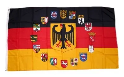Fahne/Flagge Deutschland 16 Bundesländer 90 x 150 cm