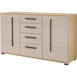Home affaire Sideboard Cantara, moderner Schrank in Eiche Evoke, Weiß oder Kaschmir