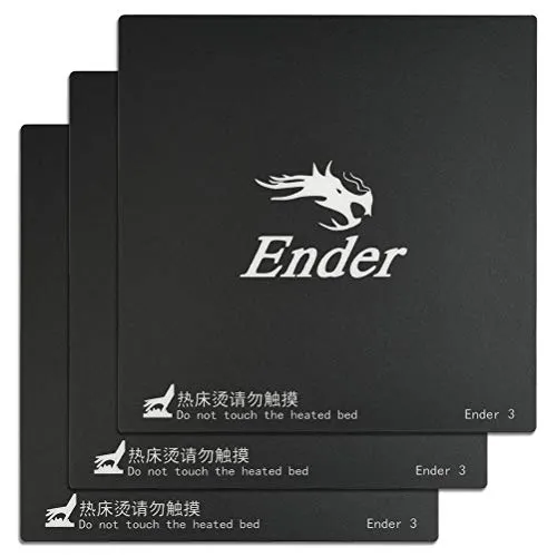 BUYGOO 3PCS Druckplatte, Druckplatte 235x235, 3D Drucker Oberfläche Teller Aufkleber Tabelle Heizbett Ersatz Klebeband, Druckbett, Wiederverwendbare Klebeflächenplatte für 3D Drucker Ender-3 Ender-2