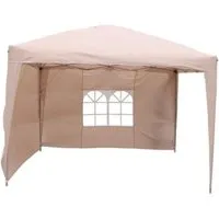 Lex Alu Faltpavillon 3x3m Beige – Wasserdicht und Stabil