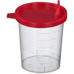 Urinbecher mit Schnappdeckel von Dr. JUNGHANS