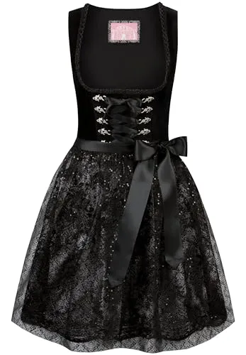 Stockerpoint Damen Dirndl Loredana I Größe 30-44 I Bequemes Trachtenkleid mit Schürze & liebevollen Details I Bequem & pflegeleicht I Perfekt für Trachten & Festlichkeiten