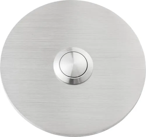 Heidemann 70545 Klingeltaster aus Edelstahl - Türklingelanlage mit elegantem Design, wetterfest und langlebig, ideal für den Außenbereich.