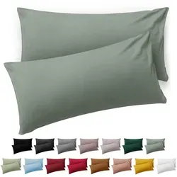 Blumtal Kissenbezug, Grün, Textil, Quadratisch, 80x50 cm, Oeko-Tex® Standard 100, Schlaftextilien, Bettwäsche