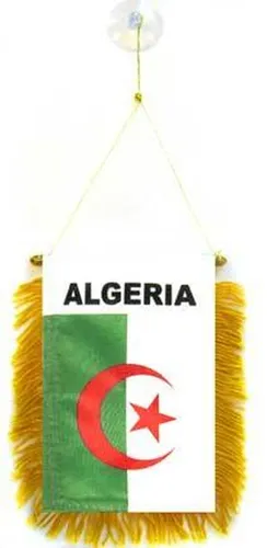 Wimpel ALGERIEN 15x10cm - ALGERISCHE Mini Flagge 10 x 15 cm - Auto Pennant spezi
