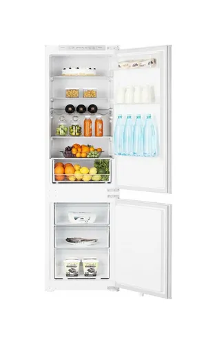 Hisense RIB312F4AWE Kühlschrank - Kombigerät mit 246L, energieeffizient in Klasse E, ideal für integrierte Küchen mit platzsparendem Design und reversiblem Türanschlag.