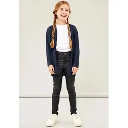 Name It Strickjacke NKFVICTI – Cardigan ohne Verschluss aus Feinstrick unifarben, casual, regular fit, Feinstrick, V-Ausschnitt