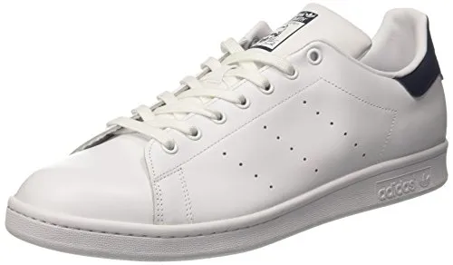 adidas Unisex-Erwachsene Stan Smith Basketballschuhe, Weiß (Running White/New Navy), 44 2/3 EU