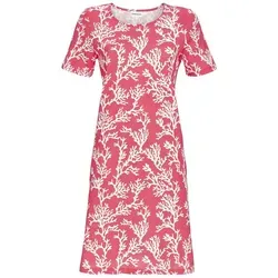 Ringella Nachthemd Sleepshirt mit Korallen-Dessin und seitlichen Eingrifftaschen Korallen-Allover rot 50
