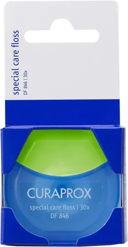  Curaprox DF846 Special Care Zahnseide für Zahnspangen Implantate &Kronen 2 x