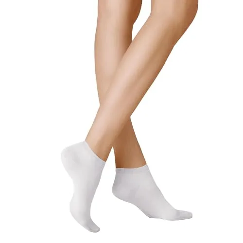 KUNERT Damen Sneaker Socken Finest Cotton hautsympatisch White 0010 39-42