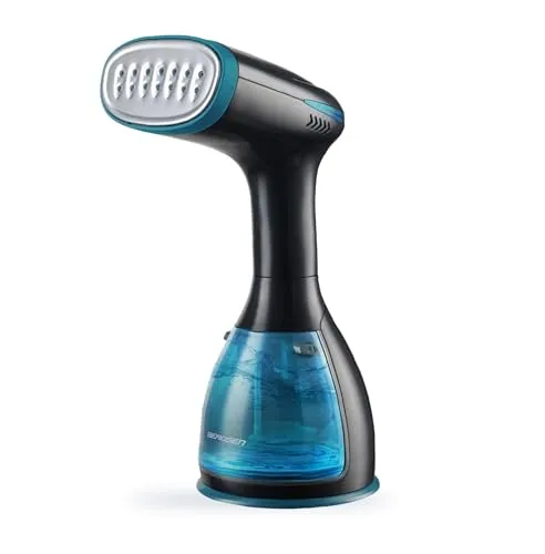 Berdsen Steamer Dampfglätter - 1500W 32g/min - Dampfbügel Dampfbürste Dampfbügeleisen Reisebügeleisen - Kompakt - Schwarz